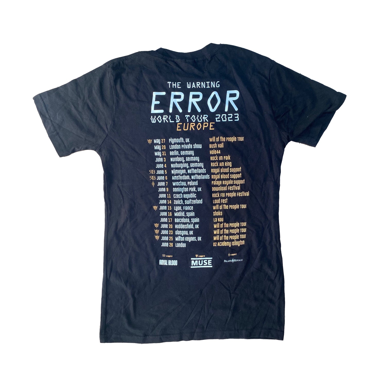 Error 23 World Tour T-Shirt Black